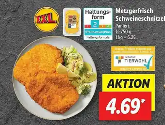 Lidl Metzgerfrisch Schweineschnitzel Angebot