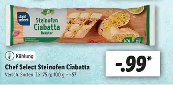 Lidl Chef Select Steinofen Ciabatta Angebot