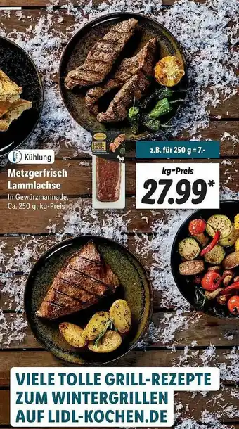 Lidl Metzgerfrisch Lammlachse Angebot