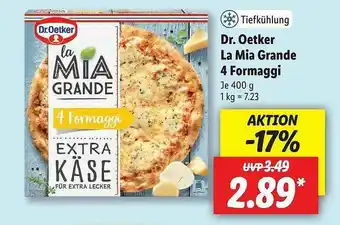 Lidl Dr. Oetker La Mia Grande 4 Formaggi Angebot