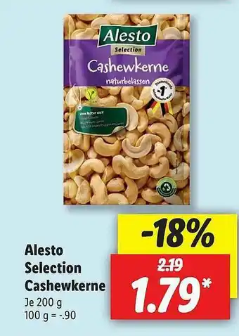 Lidl Alesto Selection Cashewkerne Angebot