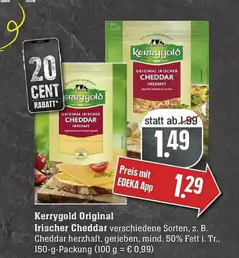 Scheck-in-Center Kerrygold Original Irischer Cheddar Angebot