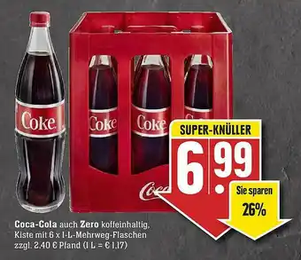 Scheck-in-Center Coca-cola Auch Zero Angebot