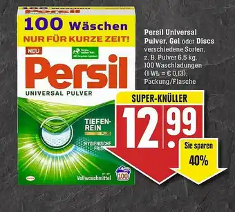 Scheck-in-Center Persil Universal Pulver, Gel Oder Discs Angebot