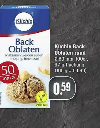 Scheck-in-Center Küchle Back Oblaten Rund Angebot