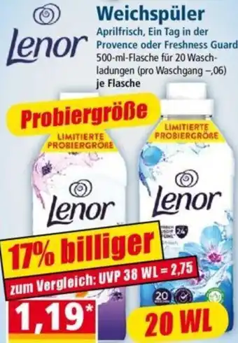 Norma Lenor Weichspüler 20 WL Angebot