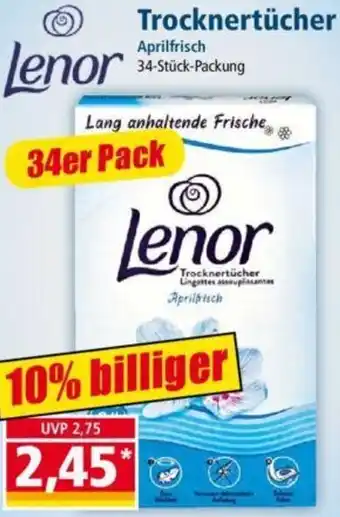 Norma Lenor Trocknertücher 34er Pack Angebot