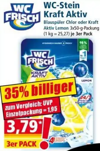 Norma WC FRISCH WC-Stein Kraft Aktiv 3x50 g Packung Angebot