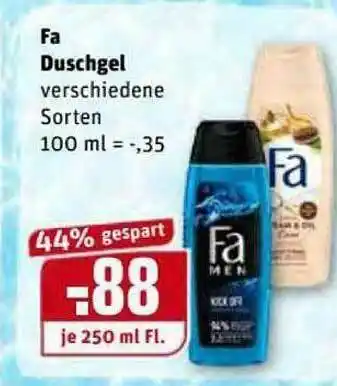 REWE Kaufpark Fa Duschgel Angebot