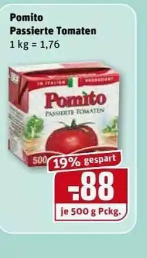 REWE Kaufpark Pomito Passierte Tomaten Angebot