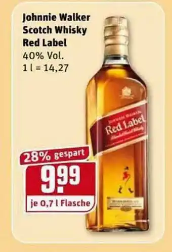 REWE Kaufpark Johnie Walker Scotch Whisky Red Label Angebot