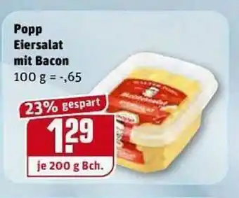 REWE Kaufpark Popp Eiersalat Mit Bacon Angebot