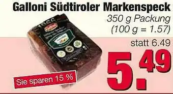 Edeka Scherer Galloni Südtiroler Markenspeck Angebot