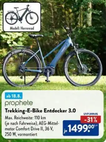 Aldi Süd Prophete Trekking-E-Bike Entdecker 3.0 Angebot