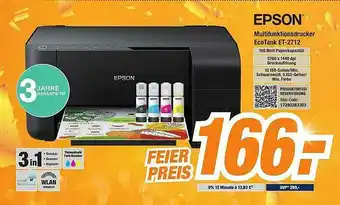 Expert Bening Epson Multifunktionsdrucker Ecotank Et-2712 Angebot