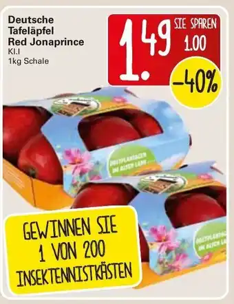 WEZ Deutsche Tafeläpfel Red Jonaprince 1kg Angebot