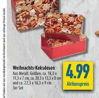 diska Weihnachts-keksdosen Angebot