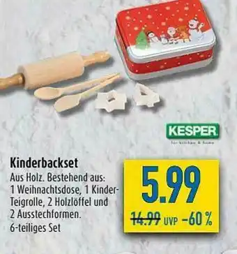 diska Kesper Kinderbackset Angebot