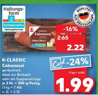 Kaufland K-CLASSIC Cabanossi 300g Angebot