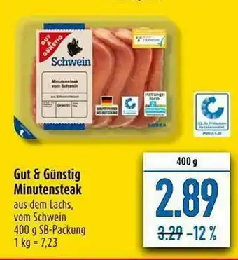 diska Gut & Günsting Minutensteak Angebot