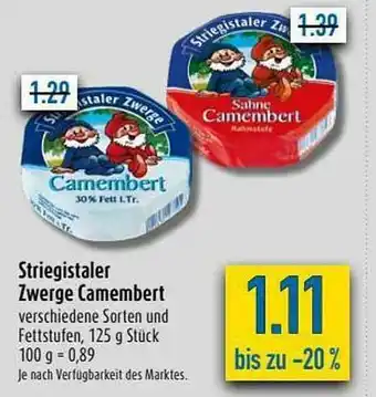 diska Striegistaler Zwerge Camembert Angebot