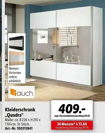 Lidl Rauch Kleiderschrank Quadra Angebot