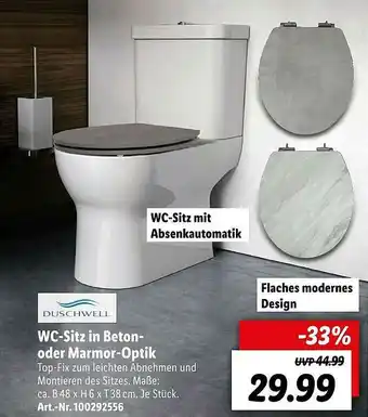 Lidl Duschwell Wc-sitz In Beton- Oder Marmor-optik Angebot