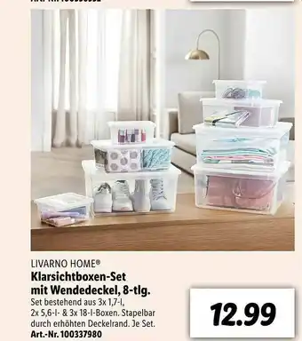 Lidl Livarno Home Klarsichtboxen-set Mit Wendedeckel 8-tlg Angebot