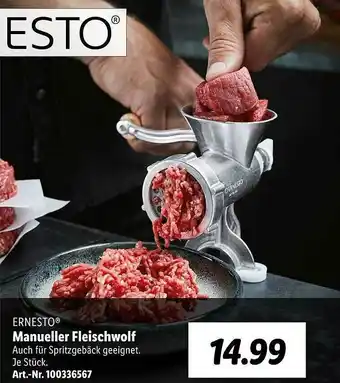 Lidl Ernesto Manueller Fleischwolf Angebot