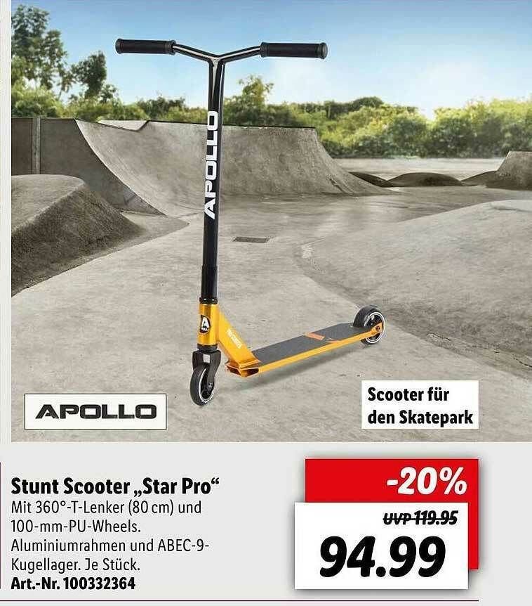 Apollo Stunt Scooter „star Pro” Angebot bei Lidl