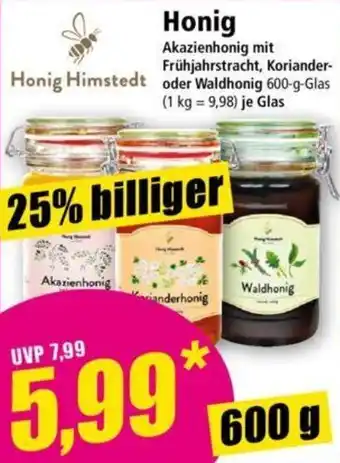 Norma Honig Himstedt 600 g Glas Angebot