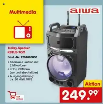 Netto Marken-Discount Aiwa Trolley-speaker Kbtus-700 Angebot