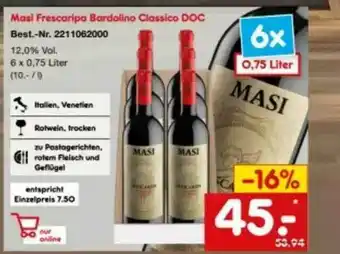 Netto Marken-Discount Masi Frescaripa Bardolino Classico Doc Angebot