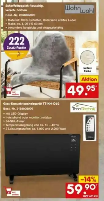 Netto Marken-Discount Wohnwohl Schaffellteppich Flauschig Angebot