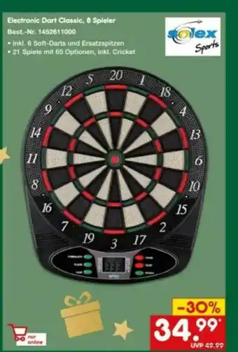 Netto Marken-Discount Electronic Dart Classic, 8 Spieler Angebot