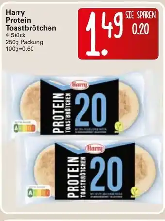 WEZ Harry Protein Toastbrötchen 250g Angebot