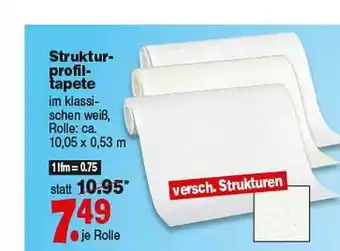 Repo Markt Struktur-profiltapete Angebot