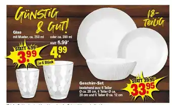 Repo Markt Glas Oder Geschirr-set Gut & Günstig Angebot