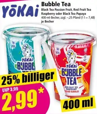 Norma YOKAI Bubble Tea 400 ml Angebot