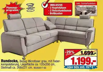 SB Lagerkauf Rundecke Angebot