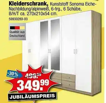 SB Lagerkauf Kleiderschrank Angebot