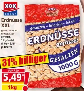 Norma XOX GROUP Erdnüsse XXL 1kg Angebot