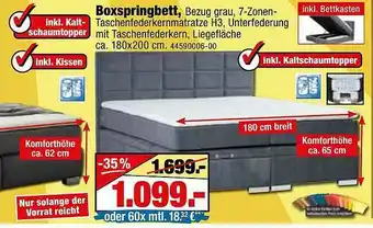 SB Lagerkauf Boxspringbett Angebot