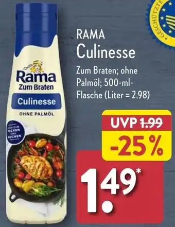 Aldi Nord RAMA Culinesse 500 ml Flasche Angebot