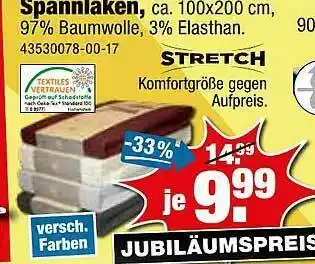 SB Lagerkauf Spannlaken Angebot