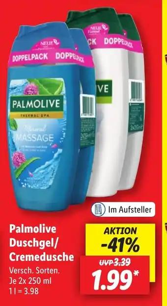 Lidl Palmolive Duschgel/ Cremedusche Versch. Sorten. Je 2x 250 ml Angebot