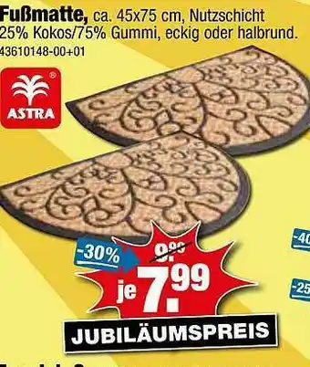 SB Lagerkauf Fußmatte Angebot