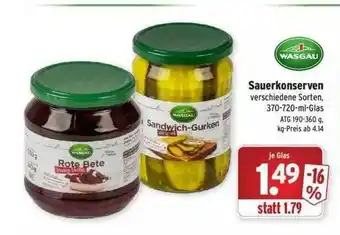 Wasgau Wasgau Sauerkonserven Angebot