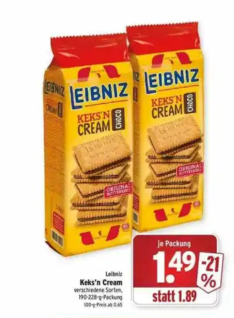 Wasgau Leibniz Keks'n Cream Angebot