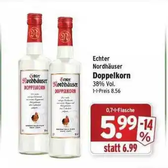 Wasgau Echter Nordhäuser Doppelkorn Angebot